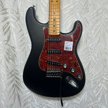 Load image into Gallery viewer, Fender Mexican Strat resprayed in satin Black w upgrade parts Case - Upwey Music