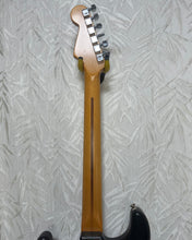 Load image into Gallery viewer, Fender Mexican Strat resprayed in satin Black w upgrade parts Case - Upwey Music