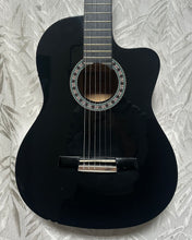 Load image into Gallery viewer, Valencia TC160CEBK Nylon String Electric Black Secondhand - Upwey Music