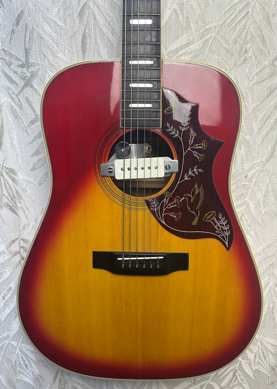 Mustang Acoustic 1970s with Pickup and case