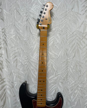 Load image into Gallery viewer, Fender Mexican Strat resprayed in satin Black w upgrade parts Case - Upwey Music
