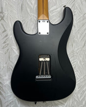 Load image into Gallery viewer, Fender Mexican Strat resprayed in satin Black w upgrade parts Case - Upwey Music
