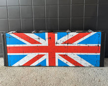 Load image into Gallery viewer, Union Jack Guitar Case with built in tuner - Upwey Music
