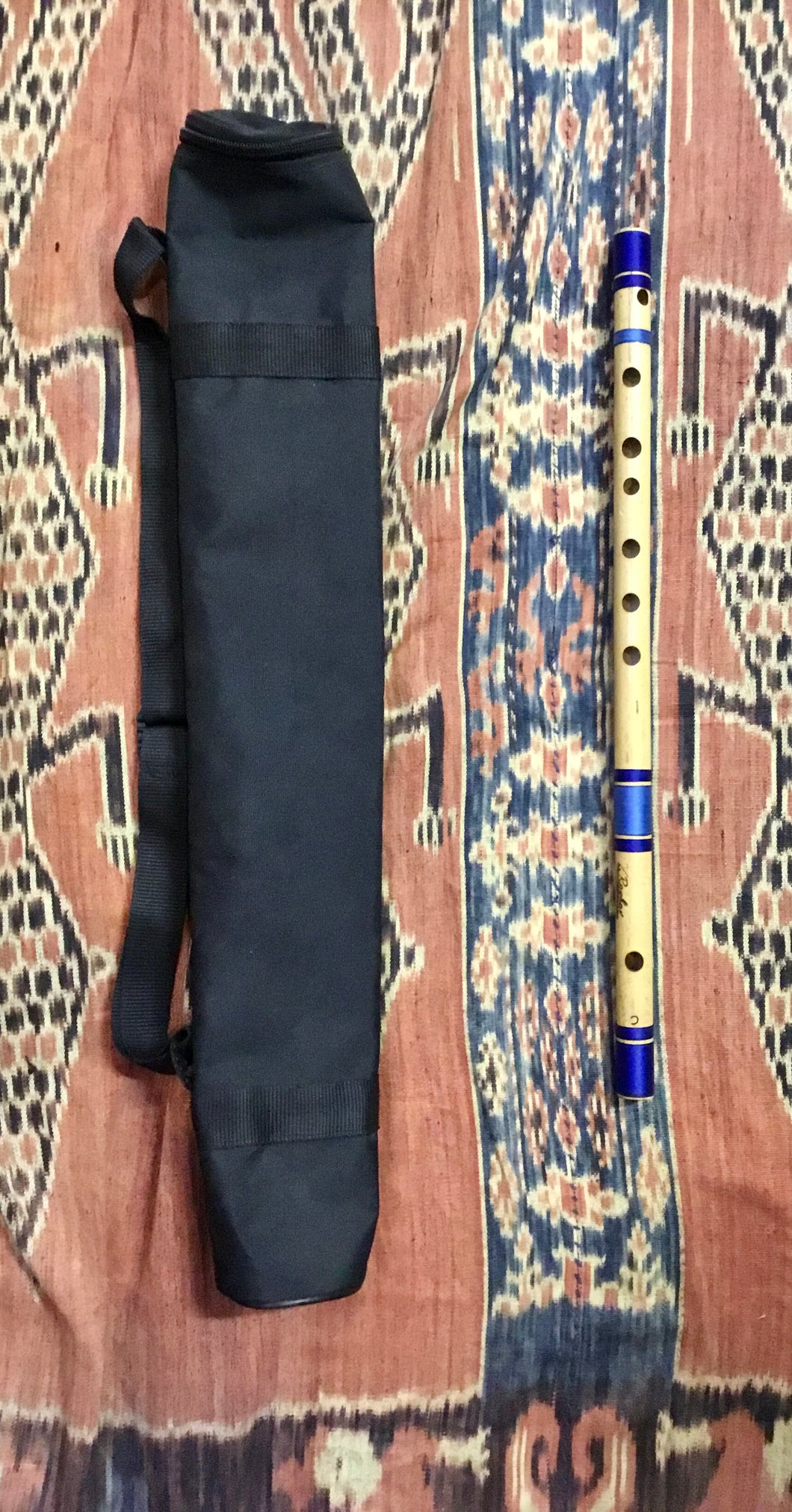 Bansuri Indian Bamboo Flute Blue