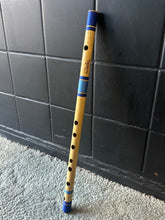 Load image into Gallery viewer, Bansuri Indian Bamboo Flute Blue
