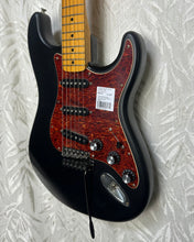 Load image into Gallery viewer, Fender Mexican Strat resprayed in satin Black w upgrade parts Case - Upwey Music
