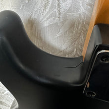 Load image into Gallery viewer, Fender Mexican Strat resprayed in satin Black w upgrade parts Case - Upwey Music
