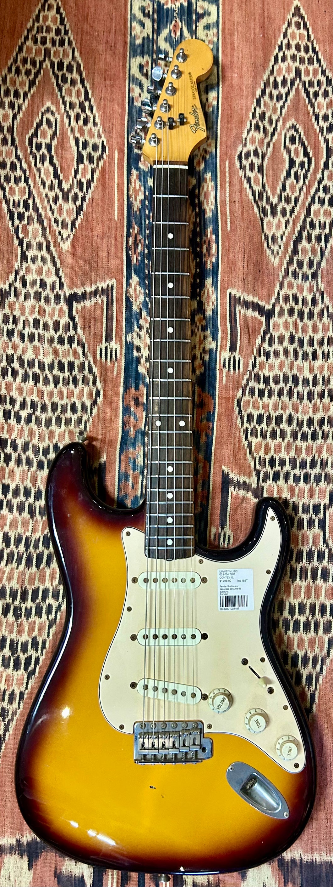 Fender Stratoaster Japanese circa 88-89 Sunburst