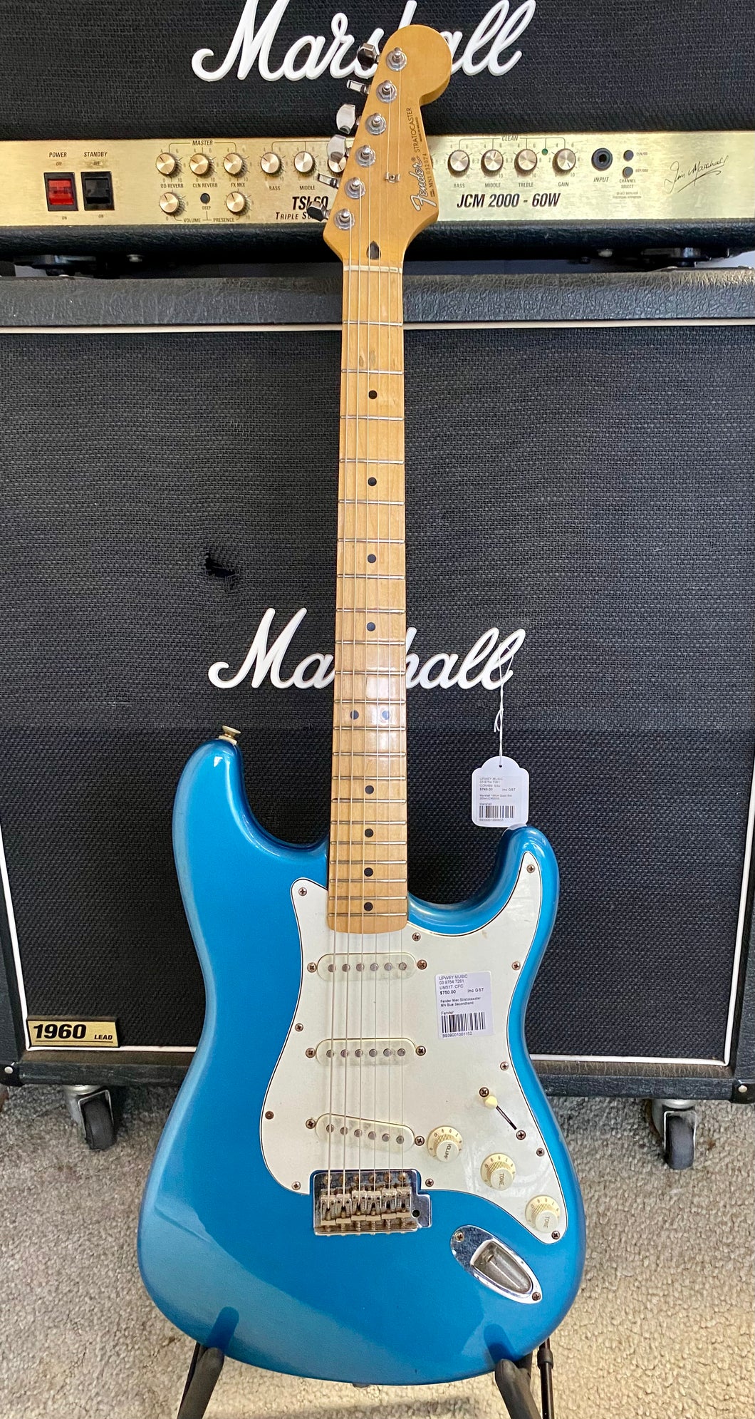 Fender Mex Stratocaaster MN Blue Secondhand