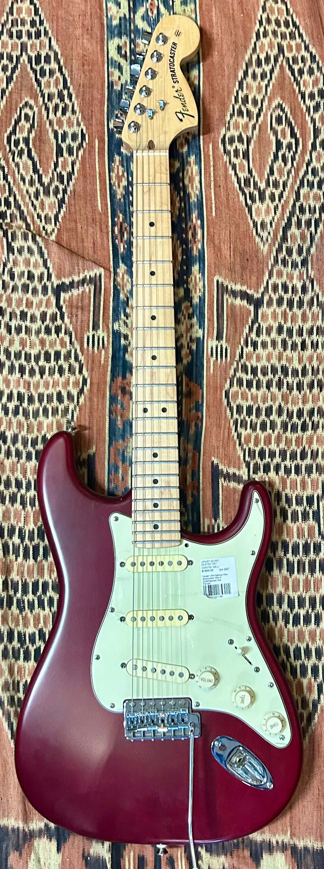 Fender USA Highway One Stratocaster Red in OGB