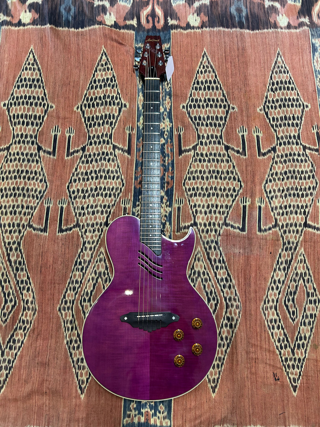 Aria Pro II PE-04SPL Acoustic Electric Guitar Purple in Bag