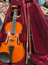 Load image into Gallery viewer, Enrico 81784 1/2 Size Violin in Case with Bow, Shoulder Rest S/H
