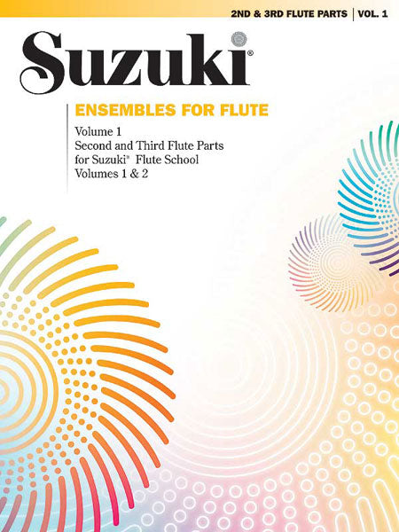 SUZUKI ENSEMBLES FOR FLUTE BK 1 2ND/3RD FL PT