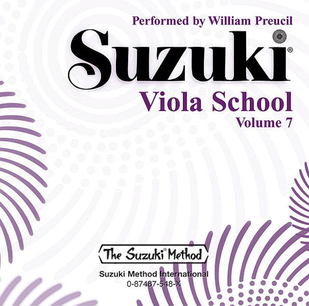 SUZUKI VIOLA SCHOOL BK 7 CD PREUCIL