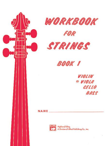 WORKBOOK FOR STRINGS BK 1 VLA - Upwey Music