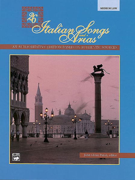 ITALIAN SONGS AND ARIAS 26 MED LOW BOOK ONLY