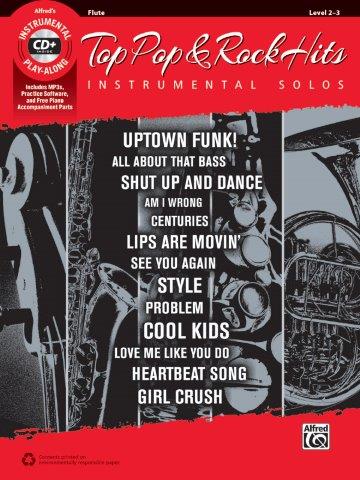TOP POP & ROCK INSTRUMENTAL SOLOS FLUTE BK/CD