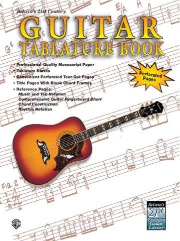 GUITAR TAB MANUSCRIPT BOOK