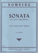 SONATA IN E MIN OP 38 NO 1 VC/PNO - Upwey Music