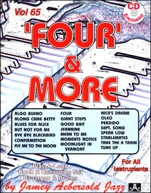 FOUR AND MORE ORGAN AND DRUMS BK/2 CD VOL 65