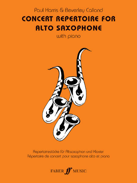 CONCERT REPERTOIRE FOR ALTO SAXOPHONE SAX/PNO