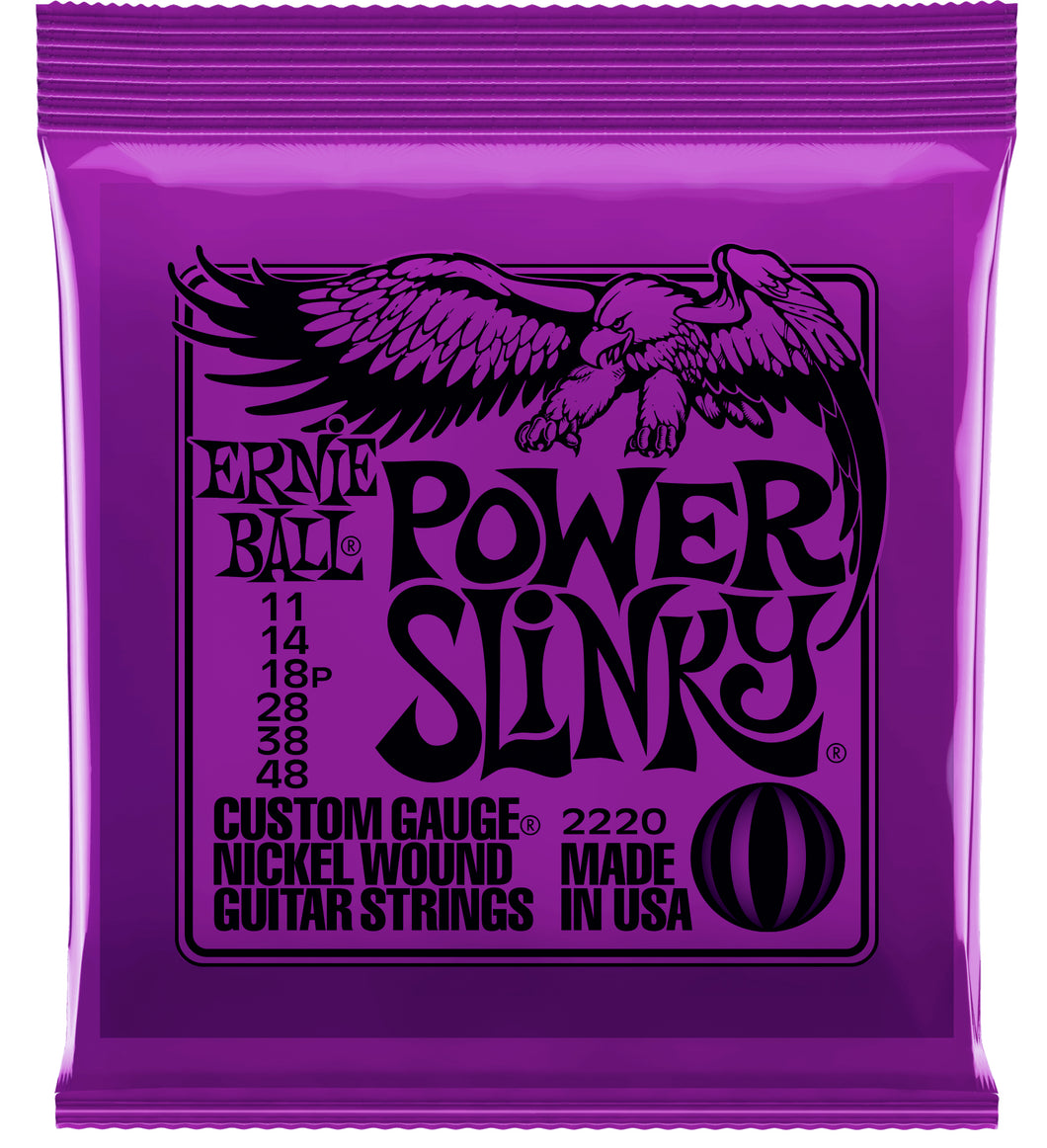 ELECTRIC GTR STR SET 11/48 POW SLINKY PURPLE