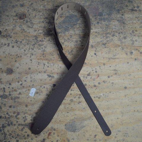 2.5 INCH BROWN LEATHER GUITAR STRAP