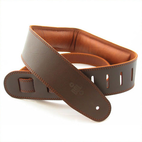 2.5 INCH PADDED GARMENT STRAP SADDLE BROWN/BROWN