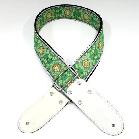 DSL STRAPS 2 INCH JACQUARD WEBBING SAL GREEN