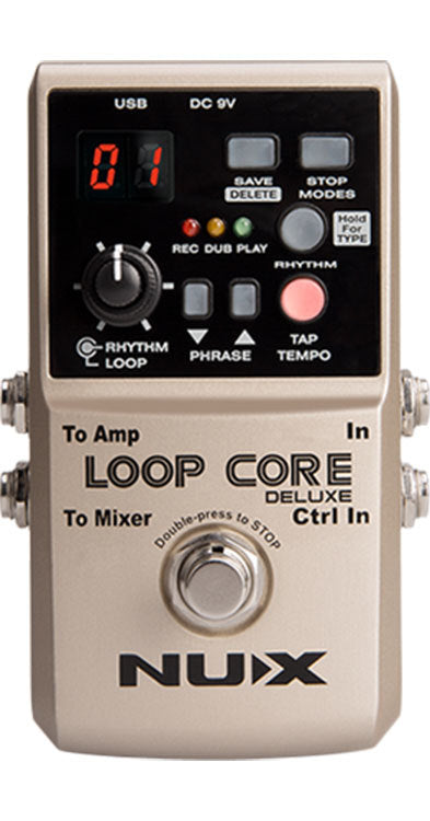 NU-X Core Stompbox Series Loop Core Deluxe Bundle Inc. Loop Core Deluxe & Dual Foot Switch