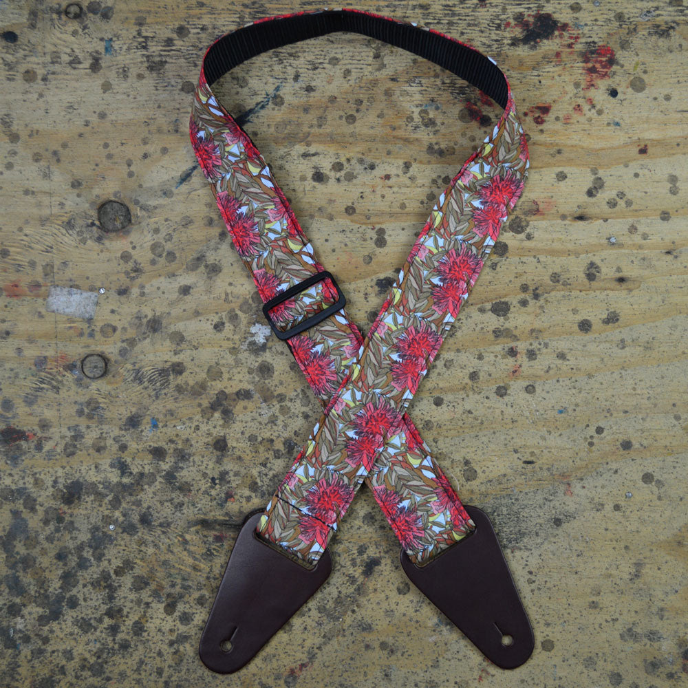 Aboriginal Art Ragstrap - Red Gum Flower