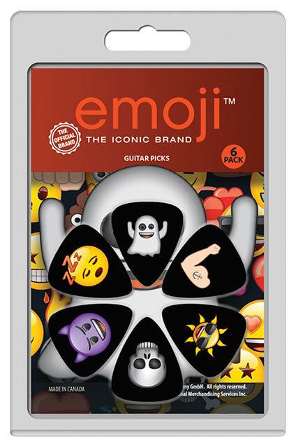 Perris 6-Pack Emoji Variety-2 Licensed Guitar Picks Pack