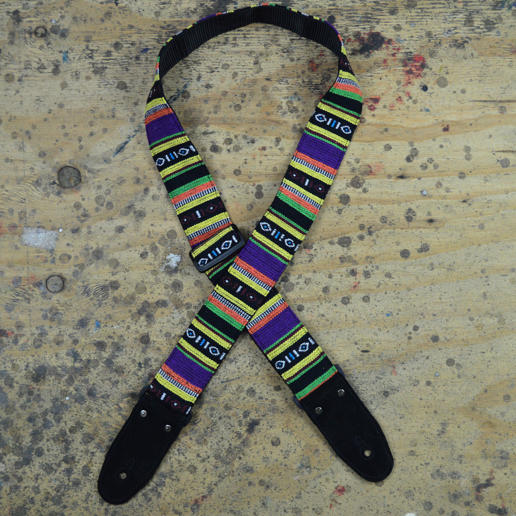 Rasta Rag Guitar Strap - Black