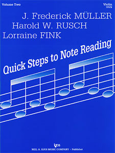 QUICK STEPS TO NOTE READING BK 2 VLN SOLO - Upwey Music