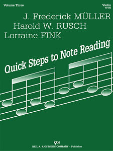 QUICK STEPS TO NOTE READING BK 3 VLN SOLO - Upwey Music
