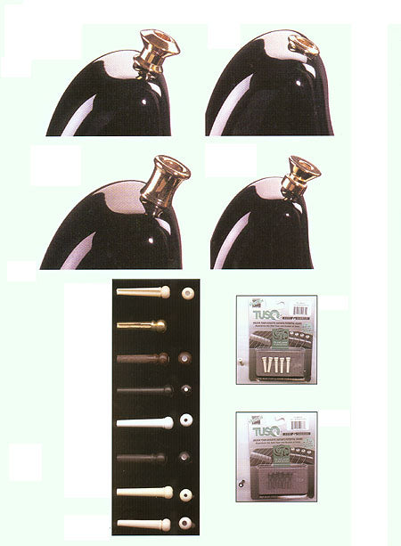 BRIDGE PIN BLACK W/WHITE DOT