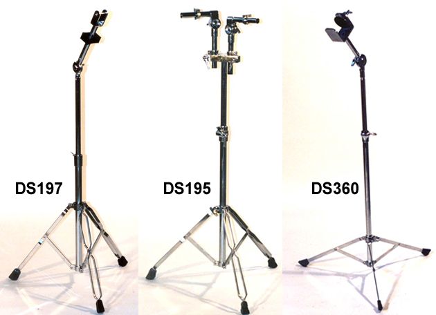 TIMBALE STAND HEAVY DUTY HEIGHT ADJ CHROME