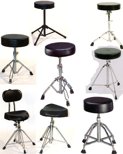 DRUM STOOL DOUBLE BRACED HEIGHT ADJ 46-56CM