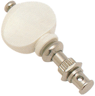 UKULELE TUNER W/PLASTIC BUTTON NICKEL PLATED