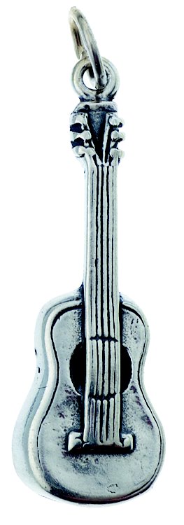 STERLING SILVER CHARMS GUITAR