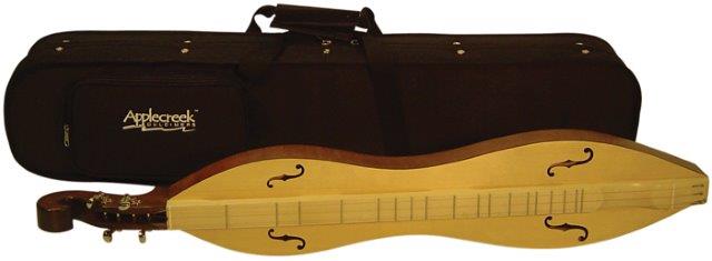 DULCIMER HOURGLASS SHAPE SPR-T NAT W/CASE