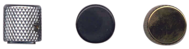 CONTROL KNOB CHROME FLAT TOP