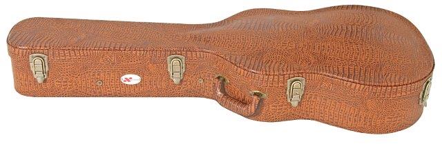 CLASSICAL GTR CASE ARCHED TOP BROWN CROC VINYL C