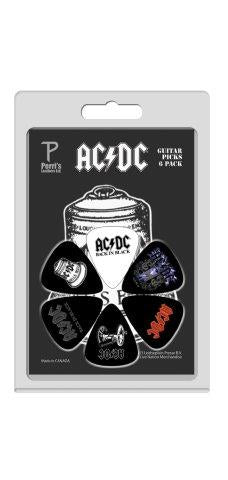 Perris AC/DC Licensed Guitar Pick Packs – 6 in a pack