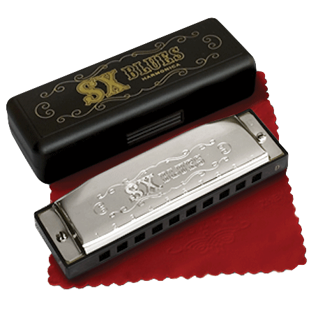 A HARMONICA DIATONIC 10 HOLE 20 BRASS REEDS