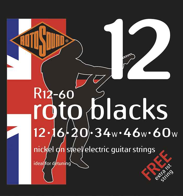 Rotosound R1260 Roto Blacks Electric Detune 12-60