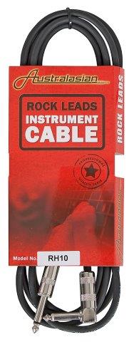 010 FT GUITAR CABLE STRAIGHT BLACK
