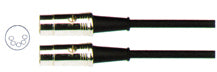 003 FT MIDI CABLE CHROME PLUGS 6MM O/D BLACK