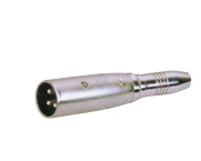 ADAPTOR MALE XLR TO 1/4 INCH JACK FEMALE