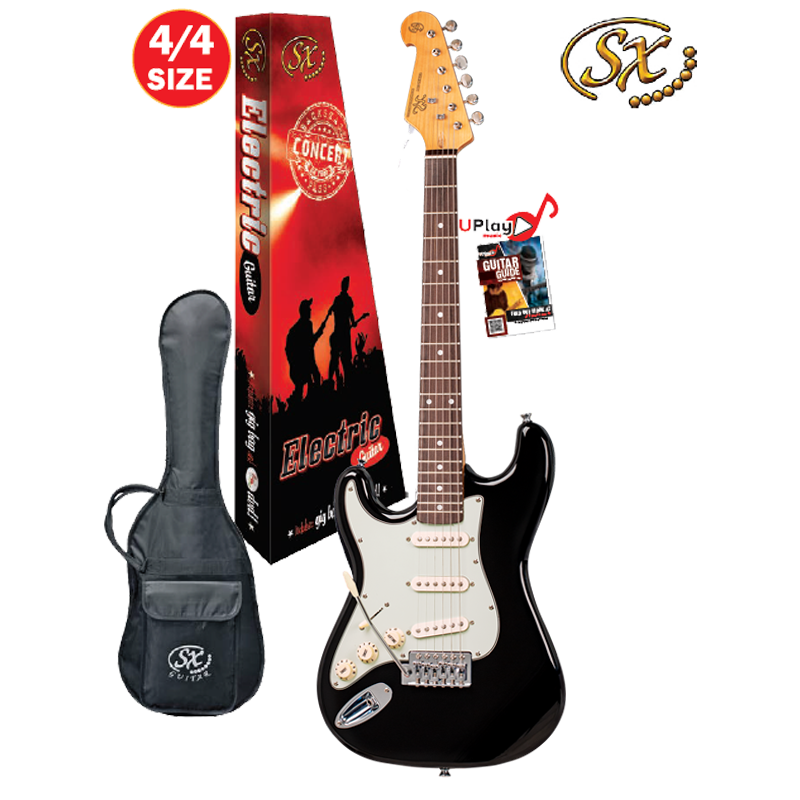 SC STYLE GTR SSS LH BLK WBAG  DVD